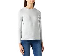 Gerry Weber Damen Basic Langarmshirt Langarm unifarben Cloudy Grey-Melange 42