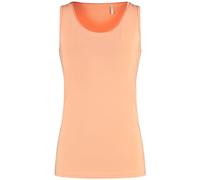 Gerry Weber Damen Basic Top aus nachhaltigem Baumwoll-Stretch ärmellos unifarben Apricot Crush 48
