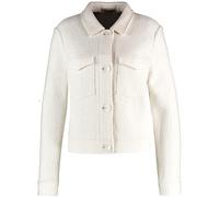 Gerry Weber Damen Blazerjacke in Bouclé-Optik Langarm, Manschetten unifarben Whisper White 36