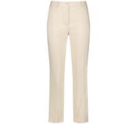 GERRY WEBER Collection - Bequeme Chino mit Saumschlitzen beige/weiß - Gr. - 44