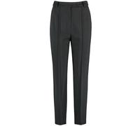 Gerry Weber Damen Klassische 7/8 Hose mit Längsbiese unifarben 7/8 Länge Schwarz 40
