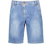 Gerry Weber, Damen Kurze Jeans Shorts Bermudas Denim Ohne Stretch Blue Used D 42 W 32