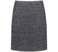 Gerry Weber Damen Kurzer Rock mit Struktur Melange kurz Blau/Schwarz Gemustert 42