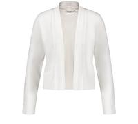 Gerry Weber Damen Offener Cardigan aus feinem Rippstrick Langarm, mit Schlitz unifarben Off-White 42