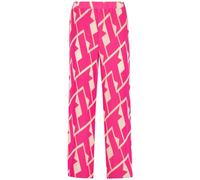 Gerry Weber Damen Plisseehose Mir꞉ELA Gemustert 7/8 Länge, leicht verkürztes Bein Lila/Pink Druck 42