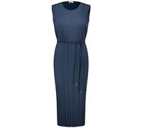 Gerry Weber Damen Plisseekleid mit Kordel-Taillenband ärmellos unifarben wadenlang Indigo 46