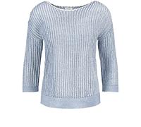Gerry Weber, Damen Pullover Grobstrick Blau Weiß 42