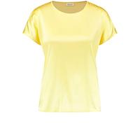 Gerry Weber Damen Schimmerndes 1/2 Arm Shirt Kurzarm, überschnittene Schultern unifarben Limonade 46