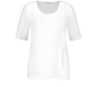 Gerry Weber Damen Shirt mit Überwurfeffekt halber Arm unifarben Off-White 38