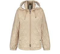 Gerry Weber Damen Steppjacke mit Kapuze Langarm, elastischer Ärmelsaum unifarben Sand 44