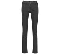 Gerry Weber Damen 5-Pocket Jeans SOL꞉INE BEST4ME Slim Fit unifarben reguläre Länge Black Black Denim 46