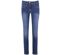 GERRY WEBER Edition - 5-Pocket Jeans SOL꞉INE BEST4ME Slim Fit Kurzgröße blue denim with use - Gr. - 46S