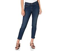 GERRY WEBER Edition Damen Best4me Cropped Jeans, Dark Blue Denim mit Use, 34 EU