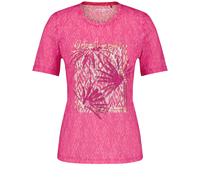 GERRY WEBER Edition - Gemustertes T-Shirt mit Frontprint lila/pink/rot/orange druck - Gr. - 42