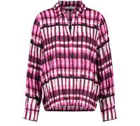 GERRY WEBER Edition - Hemdbluse mit Kästchenmuster lila/pink/ecru/weiss druck - Gr. - 40
