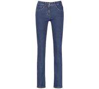 Gerry Weber Damen 5-Pocket Jeans SOL꞉INE BEST4ME Slim Fit unifarben reguläre Länge Dunkelblau 38