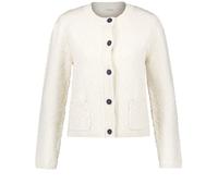 GERRY WEBER Edition - Kastige Strickjacke in Strukturoptik whisper white - Gr. - 48
