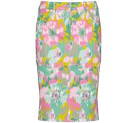GERRY WEBER Edition - Kurzer Rock mit Gehschlitz gruen/lila/pink druck - Gr. - 38
