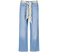 GERRY WEBER Edition - Modische Jeans MIR꞉ELA CULOTTE mit dekorativem Band blue denim - Gr. - 46R
