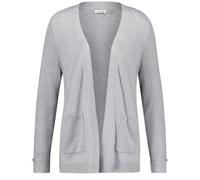GERRY WEBER Edition - Offener Cardigan aus Feinstrick grau - Gr. - 36