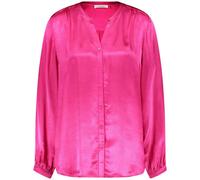GERRY WEBER Edition - Satinierte Bluse mit abgerundetem Saum pink - Gr. - 36