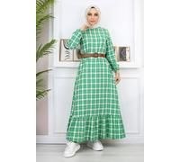 Gerüschtes Hijab-Kleid 2XL