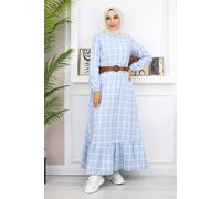 Gerüschtes Hijab-Kleid M