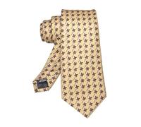 Geschäftsbeziehungen, Herren Seidenkrawatte bedruckt gemustert 8cm Business Hochzeit Party mehrfarbig(Light Blue)