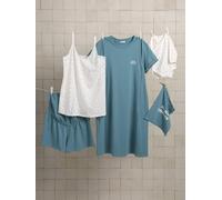 Geschenk-Set für Mama & Baby: Loungewear & Body im Stoffbeutel, Mama Cherry smaragdgrün Gr. 32/34 von vertbaudet