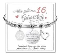 Geschenke für 16 Jährige Mädchen Junge, Armband 16. Geburtstag Mädchen Junge Geschenk Kinderarmband