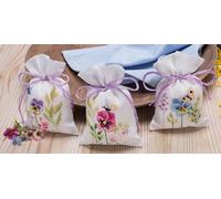 Geschenksäckchen "Stiefmütterchen", 3er-Set