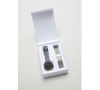 Geschenkset Herren-Armbanduhr 24 grau|silber 6008005.95B0.24