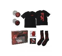 Geschenkset Marvel - Daredevil (T-Shirt, Ansteckpins, Aufnäher, Socken) (Größe M)