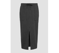 Geschlitzter Midi-Rock aus Interlock-Jersey 36 grau 2165090.9898.36