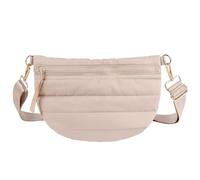 Gesteppte Crossbody-Tasche für Damen, Puffer-Bauchtasche, Schultertasche, geschwollener Brustgürtel, Hüfttasche, Umhängetasche für Damen, Sandy