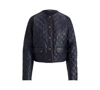 Gesteppte Kurzjacke aus Lammleder 50 Blue