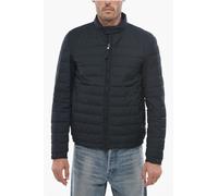 Gesteppte, leichte LUXE-Daunenjacke mit Reißverschluss in Blau S