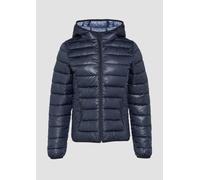 Gesteppte Outdoor-Jacke mit Kapuze L blau