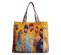 Gesteppte Tragetasche, weit verbreitet, 40 x 5 x 34 cm, Handtasche mit Tiermuster, leichte gesteppte Tasche, bequem zu tragen, für Arbeit, Reisen, Schule, Uni, Büro, Krankenhaus, Krankenhaus, Lehrer