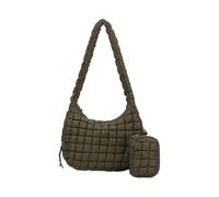 Gesteppte Umhängetasche für Damen, große Kapazität, leicht, stilvoll, Puffer-Crossbody-Tasche mit kleinen Reißverschlüssen, Make-up-Geldbörse, armee-grün