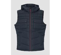 Gesteppte Weste mit abnehmbarer Kapuze S blau 2150440.5978.S