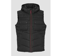 s.Oliver Herren 2150440 Steppweste mit Abnehmbarer Kapuze, 9999, Small