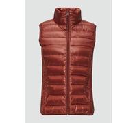 s.Oliver Damen 2147965 Steppweste mit Stehkragen, 3835 Rot, M