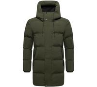 Gesteppter Kurzmantel mit Kapuze "Darianoo XX" Dark Olive XXXL