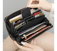 Gesteppter schwarzer eleganter Scheckbuchbezug für leichtes modernes, Kreditkarte, Ausweiskarte, Bargeld, Geschäfts-Lässig, Lehrertag Lehrergaben, Bür