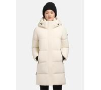 Gesteppter Winter Kurzmantel mit abnehmbarer Kapuze "Haya Matt-YM" Cotton White M