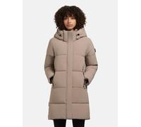 Gesteppter Winter Kurzmantel mit abnehmbarer Kapuze "Haya Matt-YM" Greige XL