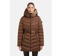 Gesteppter Winter Kurzmantel mit Kapuze "Kina" Copper Brown XL