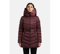 Gesteppter Winter Kurzmantel mit Kapuze "Kina" Moscato Red M