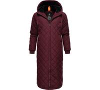 Gesteppter Wintermantel mit Kapuze "Niran" Wine Red S